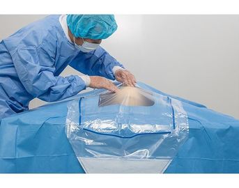 Neurosurgery Sterile Disposable Surgical Drapes , Disposable Patient Drapes Pouch Incise Film