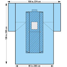 OEM Cardiovascular Disposable Sterile Surgical Drapes , Fenestrated Sterile Drapes Medical Supplies Flexible